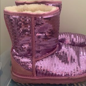 Pink sequin UGGS